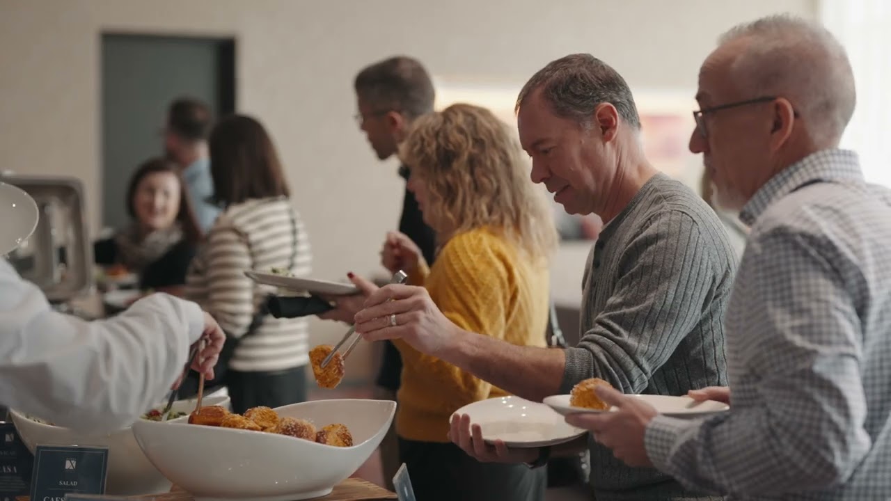 The Edge brand event catering scene — corporate brand commercial video production by Origin Films Toronto